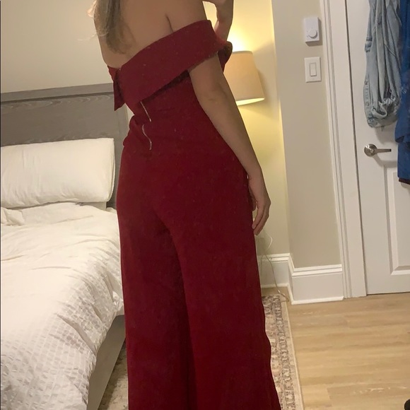 Glamorous Red Jumpsuit - Picture 2 of 5